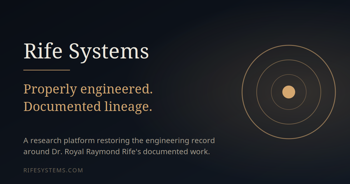 Rife Systems brand graphic